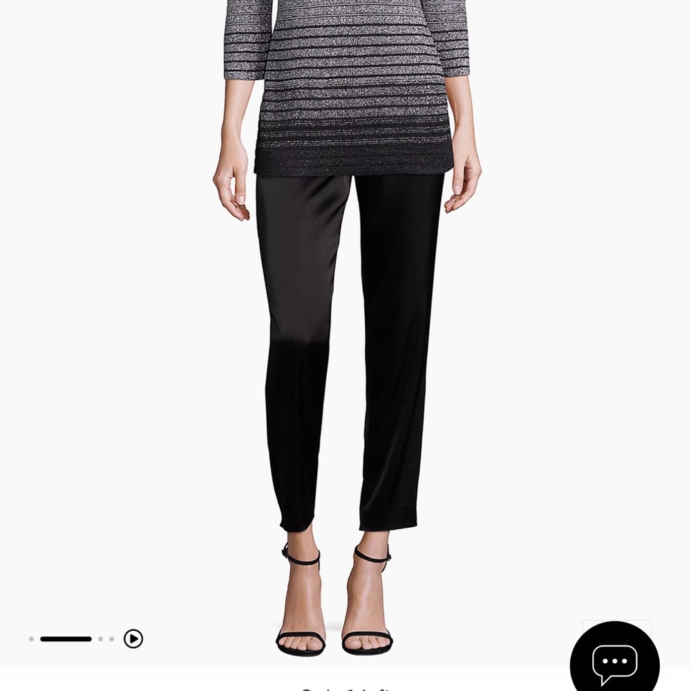 St John liquid satin Emma pants